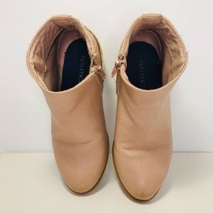 Nautica Kids Ankle Bootie w/Side Buckle & Zipper in Light Tan size 13